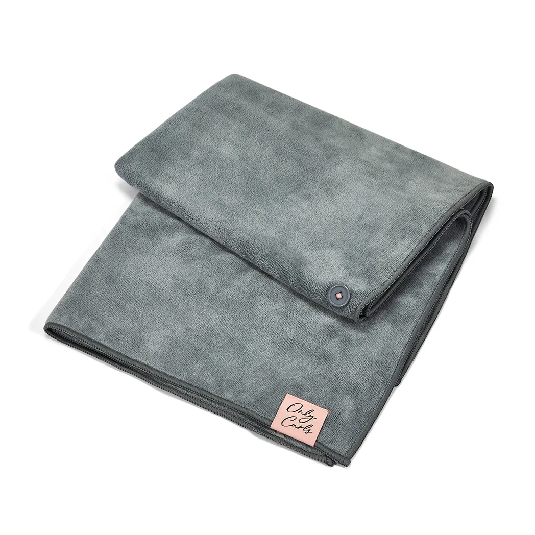 Only Curls Microfibre Hair Towel - Grey - Image 3