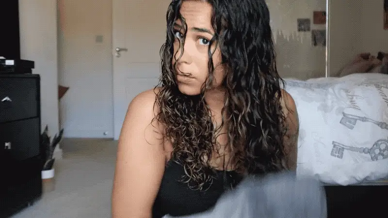 Only Curls Microfibre Hair Towel - Grey - Image 5