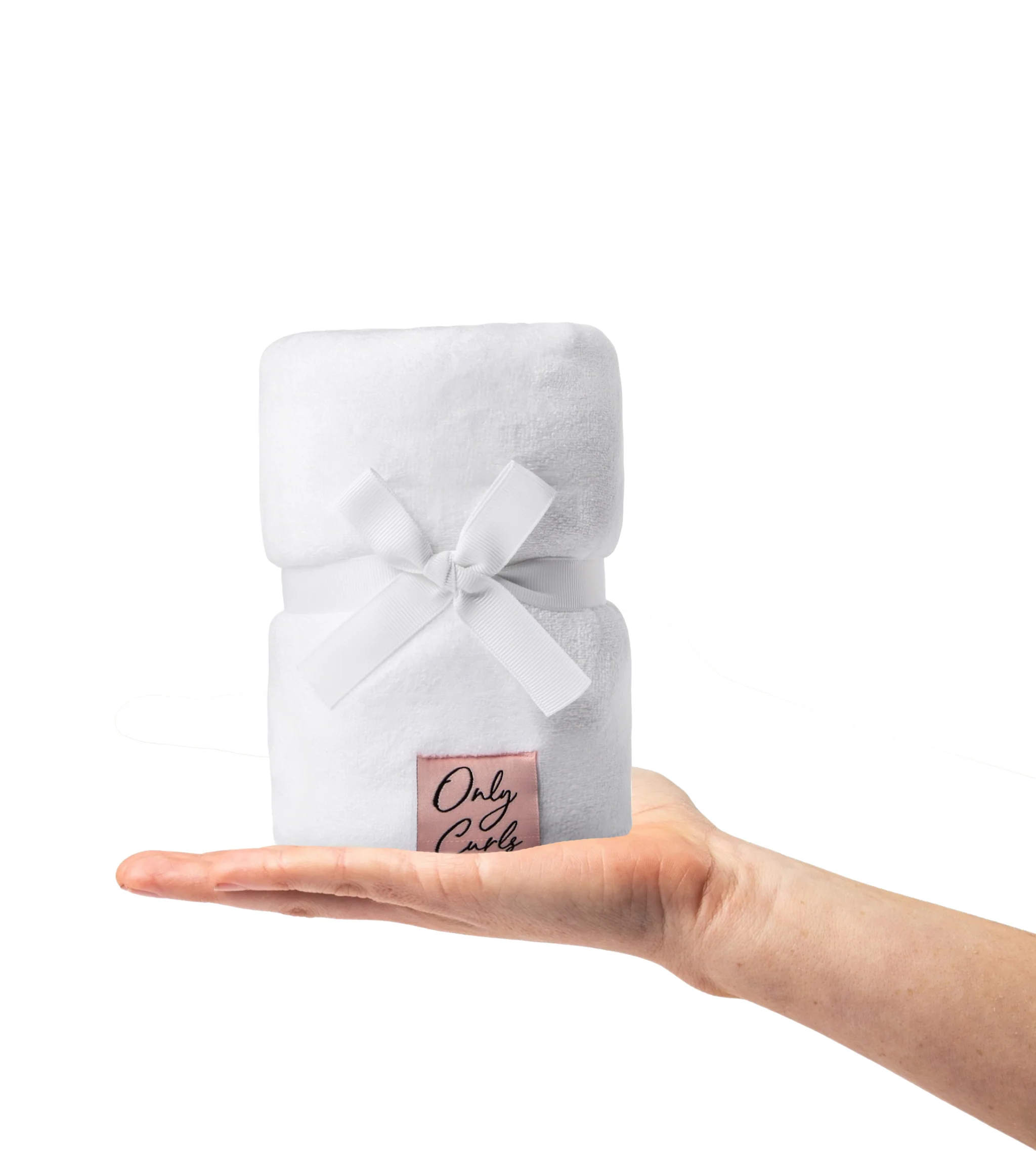 Only Curls Microfibre Hair Towel - White - Image 4