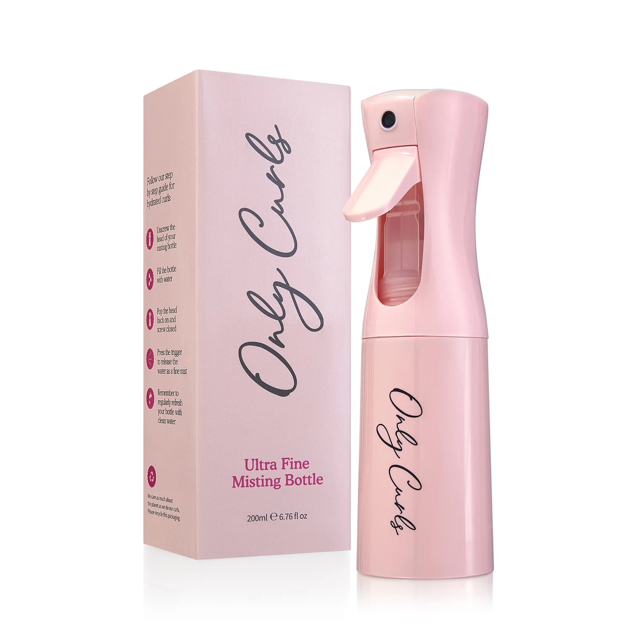 Only Curls Misting Bottle - Pink - Image 3