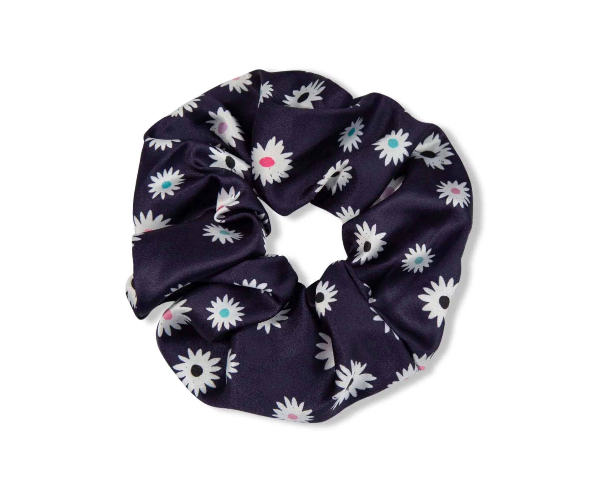 Only Curls Satin Scrunchies - Navy Twin Pack - Image 4