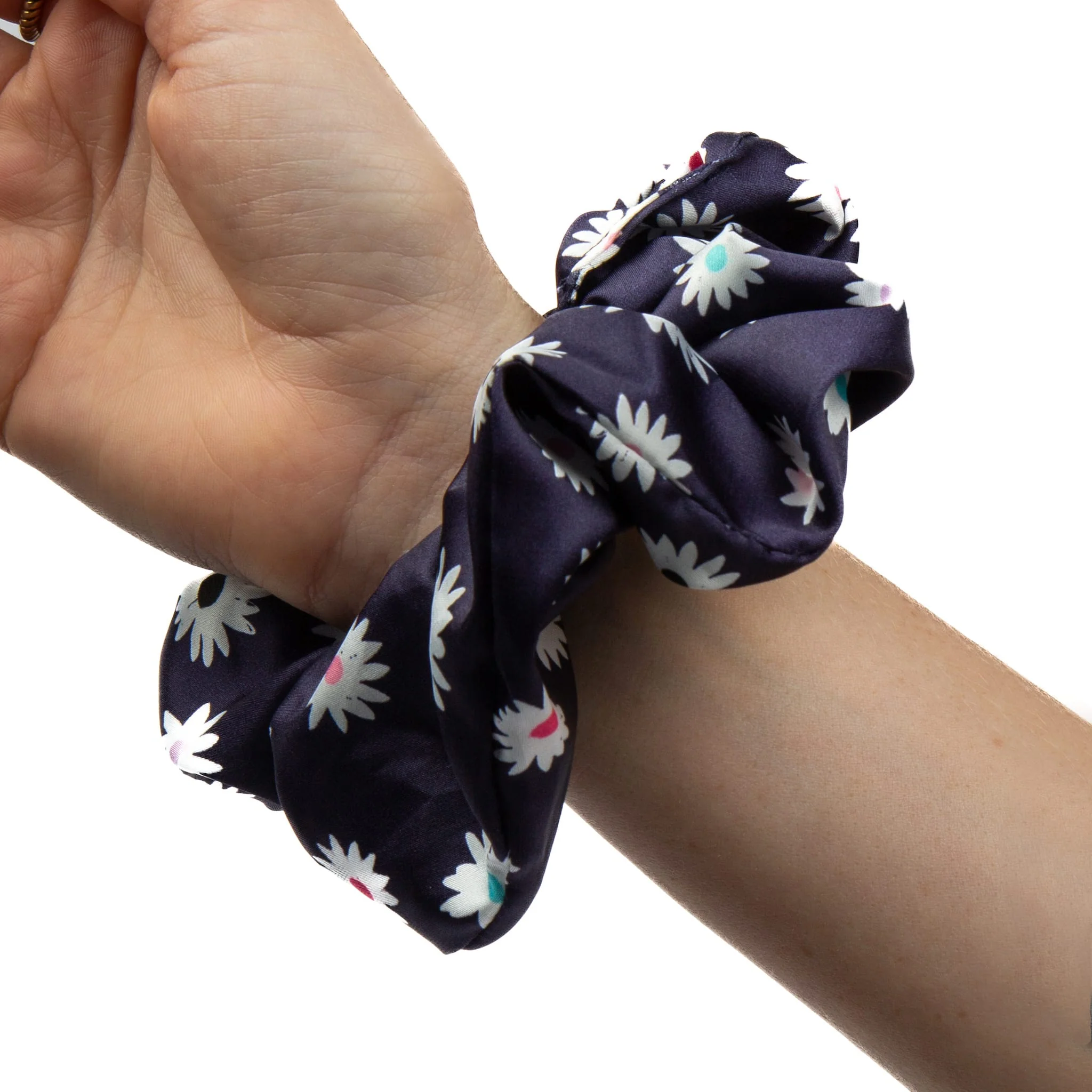 Only Curls Satin Scrunchies - Navy Twin Pack - Image 6